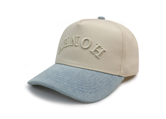 Custom Two Tone 5 Panel Baseball Caps