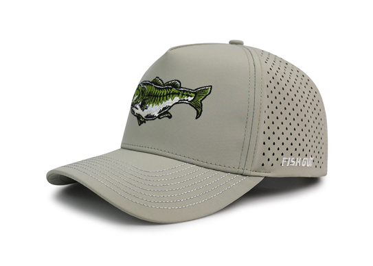 Custom 5 Panel Curved Brim Perforated Waterproof Hat