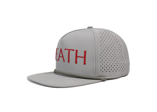 Custom 5 Panel Flat Brim Perforated Waterproof Hat