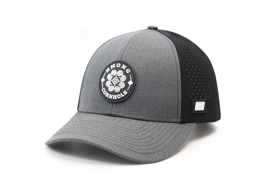 Custom 6 Panel Curved Brim Perforated Waterproof Hat