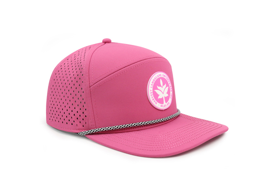 Custom 6 Panel Flat Brim Perforated Waterproof Hat