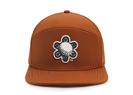 Custom 6 Panel Flat Brim Perforated Waterproof Hat