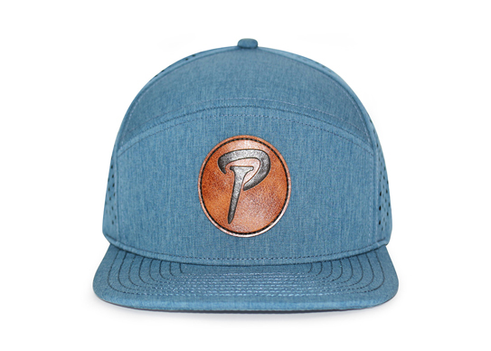 Custom 6 Panel Flat Brim Perforated Waterproof Hat