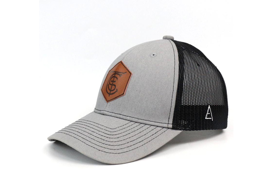Custom Leather Patch Trucker Hats