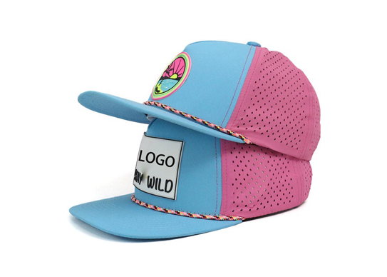 Custom Personalized 5 Panel Laser Perforated Snapback Hats