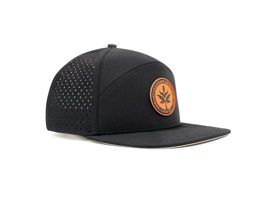 Custom 6 Panel Perforated Water Repellent Snapback Hat