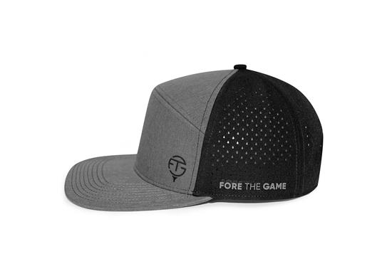 Custom 6 Panel Perforated Water Repellent Snapback Hat