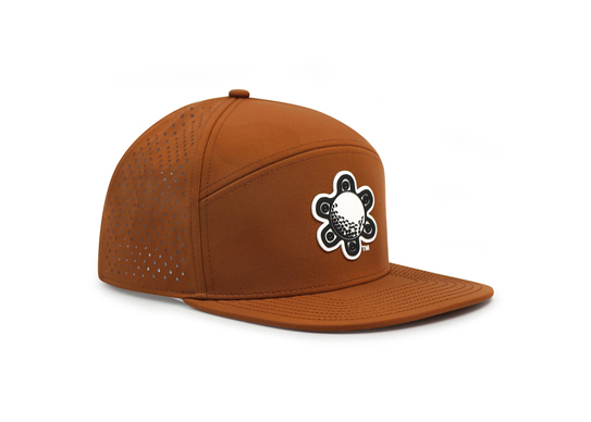 Custom 6 Panel Perforated Water Repellent Snapback Hat