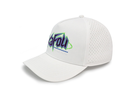 Custom Laser Cut Hole Polyester Golf Hat