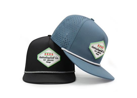 Custom 5 Panel PVC Rubber Patch Logo Cap