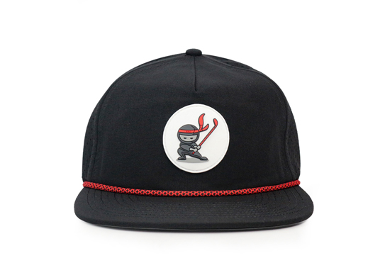 Custom 5 Panel PVC Rubber Patch Logo Cap