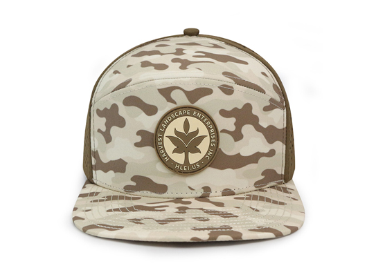 Custom 6 Panel PVC Rubber Patch Logo Cap
