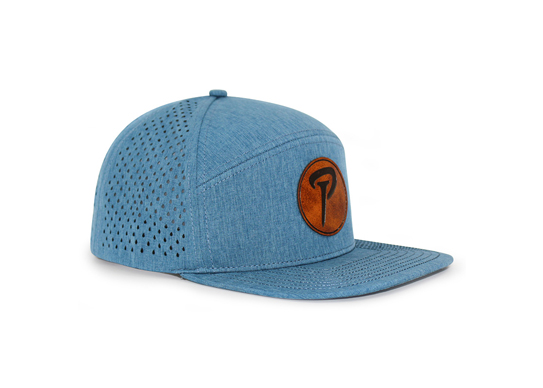 Custom 6 Panel Leather Patch Logo Cap