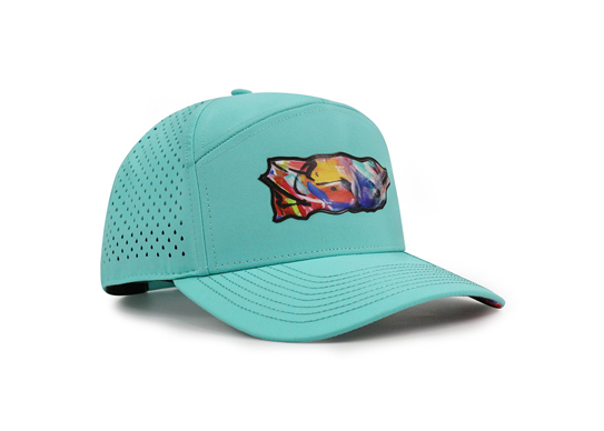 Custom 7 Panel PVC Rubber Patch Logo Cap