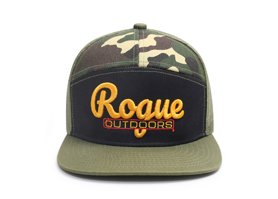 Custom 7 Panel Embroidery Logo Cap