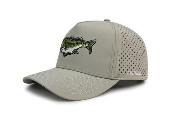 Custom 5 Panel Curved Brim Perforated Waterproof Hat