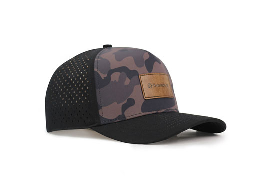 Custom 5 Panel Leather Patch Logo Cap