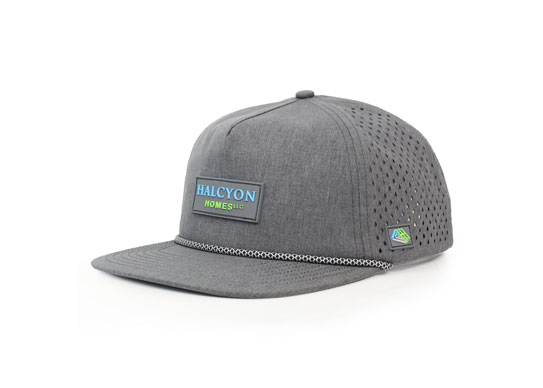 Custom 5 Panel PVC Rubber Patch Logo Cap