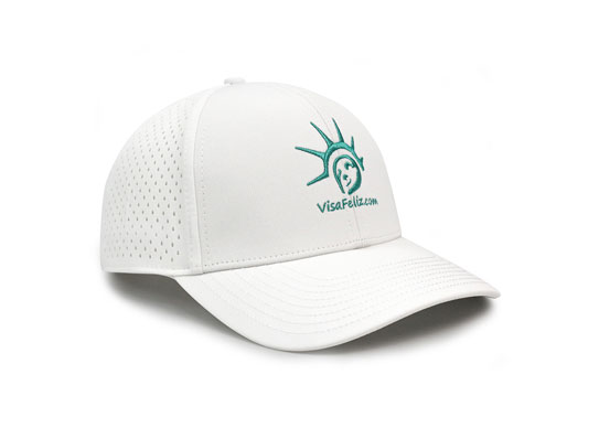 Custom 6 Panel Flat Embroidery Logo Cap