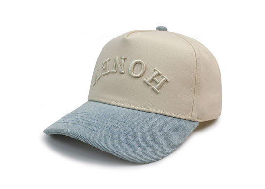 Custom Two Tone 5 Panel Baseball Caps