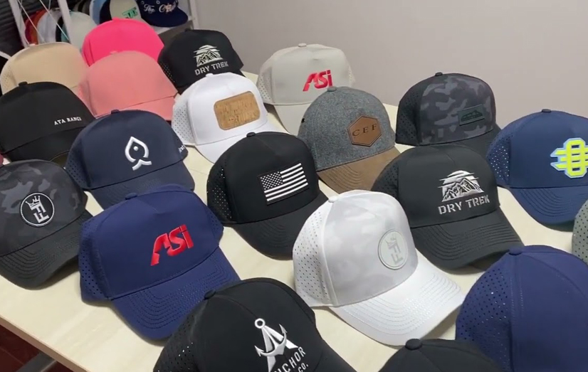 Custom 5 Panel Leather Patch Logo Cap