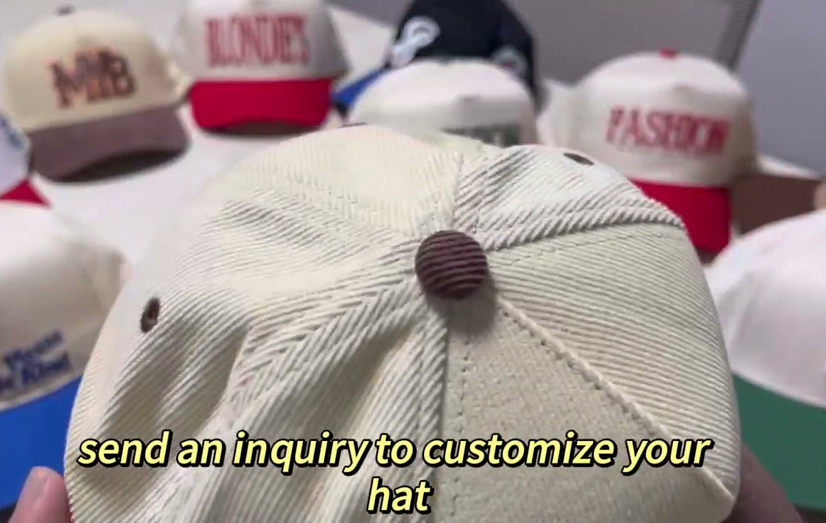 Custom Corduroy Baseball Caps Wholesale