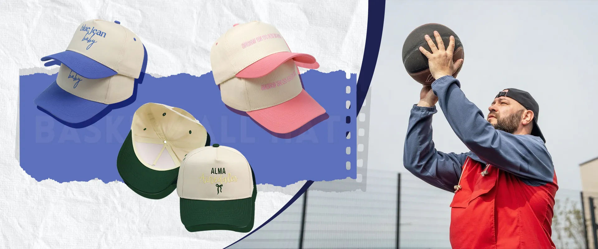 CUSTOM  BASKETBALL HAT MANUFACTURER