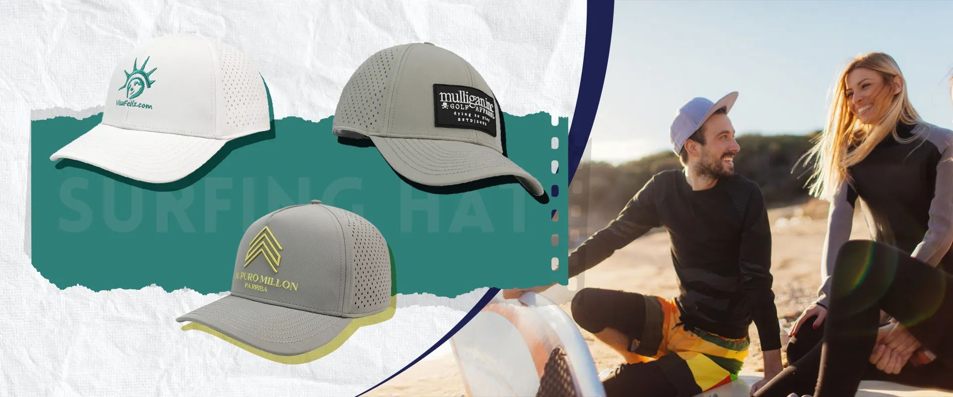 CUSTOM  SURFING HAT MANUFACTURER