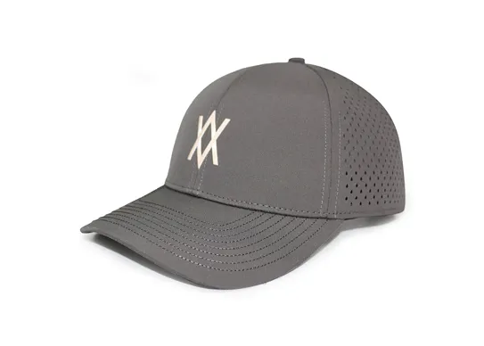 running with baseball cap