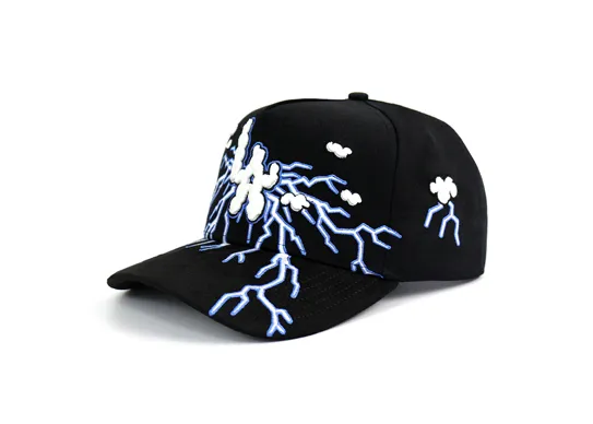 5 panel cap embroidery