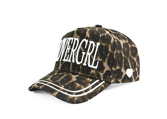 custom leopard baseball cap