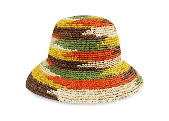 camo straw hat