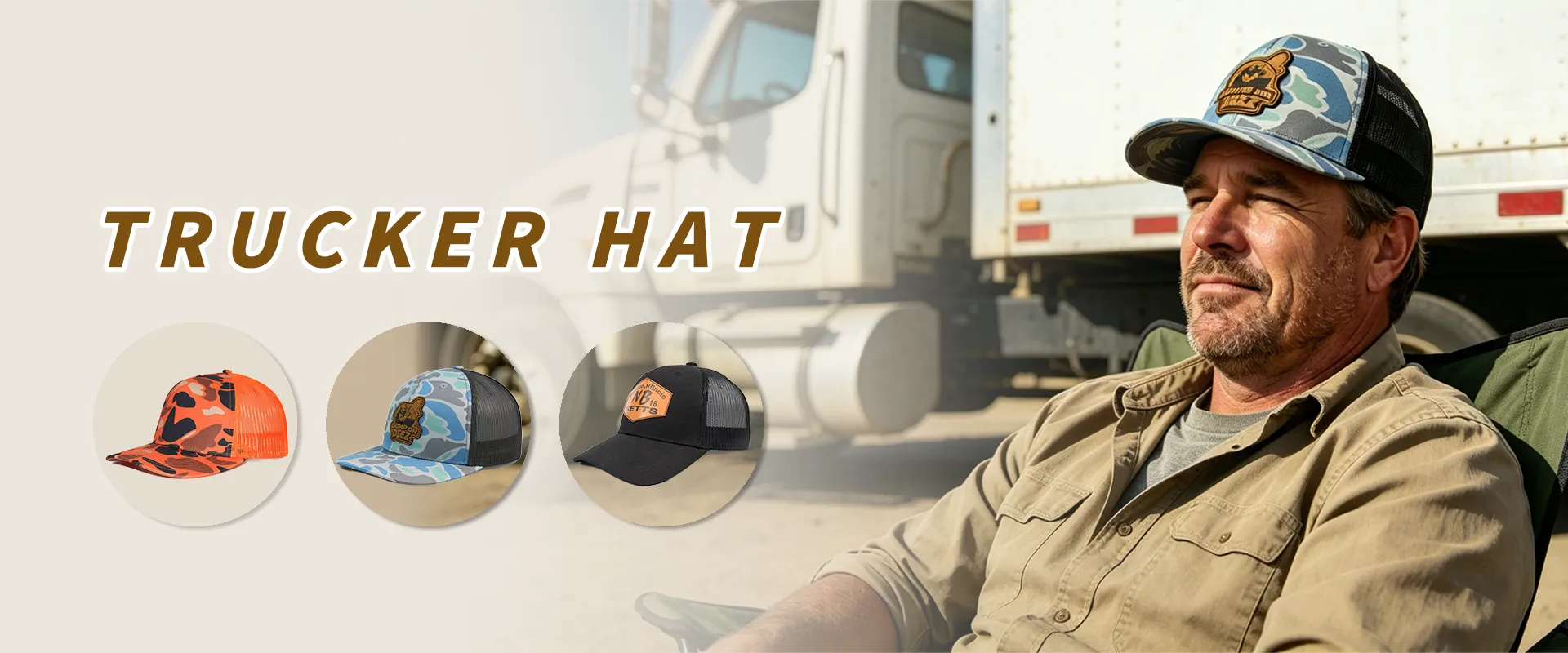 CUSTOM  TRUCKER HAT MANUFACTURER