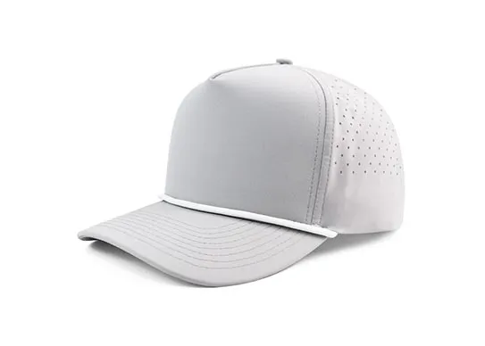 gray athletic cap